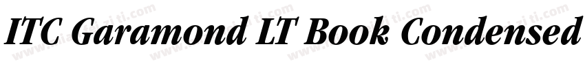 ITC Garamond LT Book Condensed字体转换